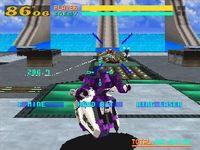 une photo d'Ã©cran de Virtual On - Cyber Troopers sur Sega Saturn